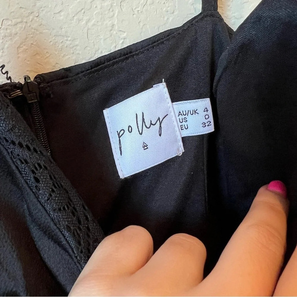 Princess Polly Black Slip Dress - Picture 2 of 4